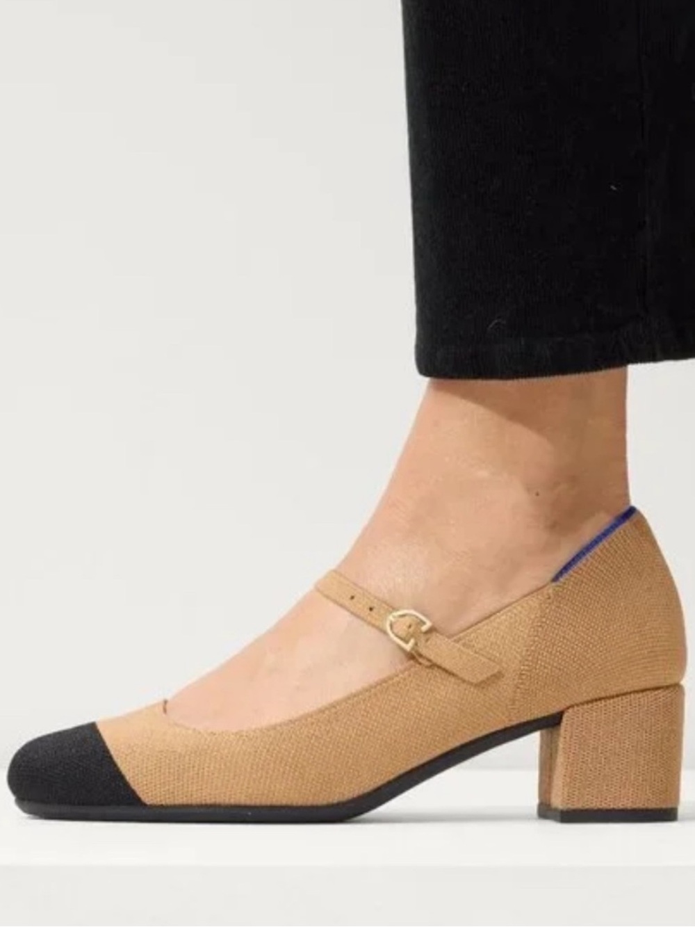 Rothy’s The Mary Jane Wren Cap Toe Heel NEW - Picture 2 of 15